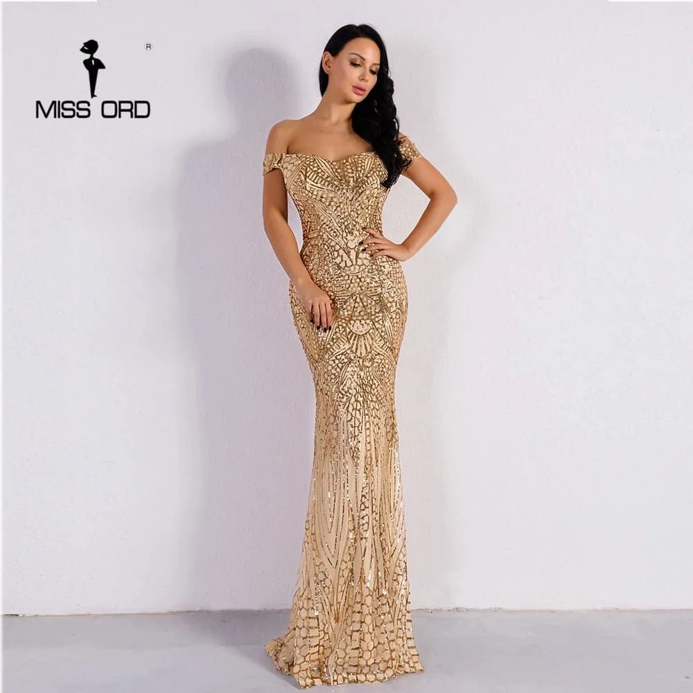 Sexy Bra Party Dress Sequin Maxi Dress