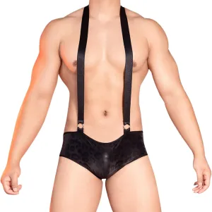 Sexy G-String Thongs for Men string PU Leather Y-Back Low Waist Lingeri Panties Bikini Bag Hip Underwear Elastic T-back