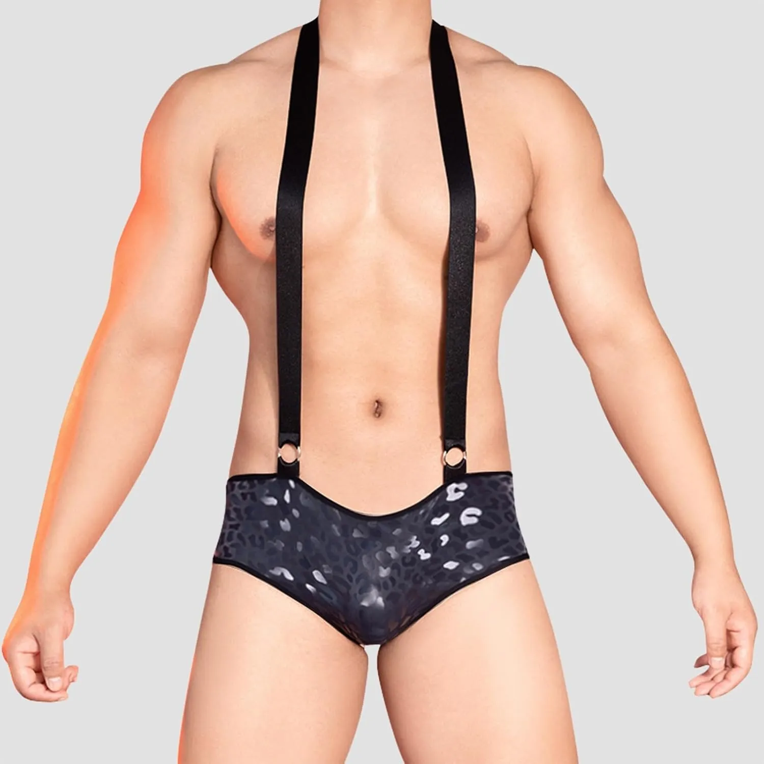 Sexy G-String Thongs for Men string PU Leather Y-Back Low Waist Lingeri Panties Bikini Bag Hip Underwear Elastic T-back