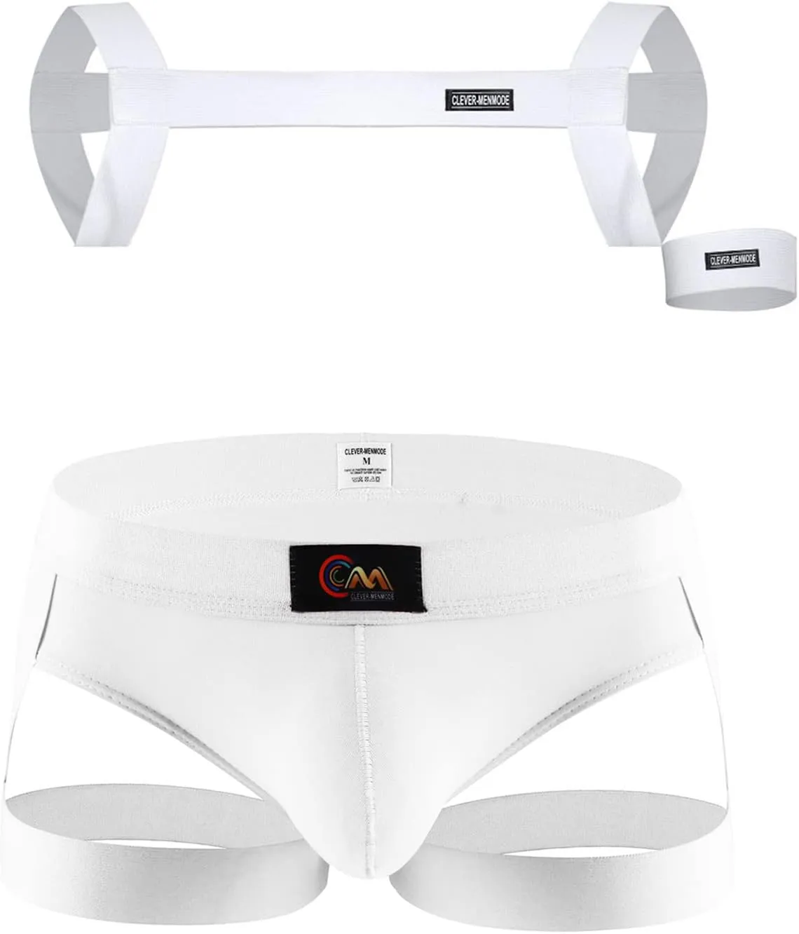 Sexy Lingerie for Men Men's Sexy Buttock Exposing Double Thong Cotton Bondage Thong Mens Sexy Underwear Open Front