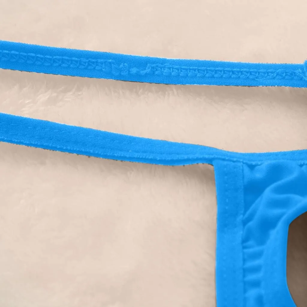 Sexy Mens Stretch Bulge Pouch Thong Bikini Briefs Underwear Underpant T-Back Tanga G-String Sexy Low Rise Bulge Thong