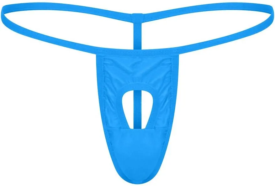 Sexy Mens Stretch Bulge Pouch Thong Bikini Briefs Underwear Underpant T-Back Tanga G-String Sexy Low Rise Bulge Thong