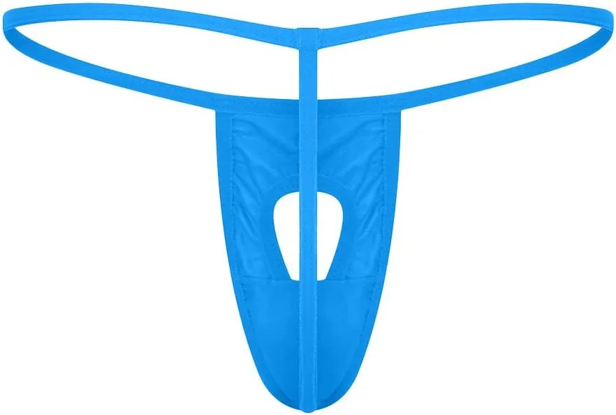 Sexy Mens Stretch Bulge Pouch Thong Bikini Briefs Underwear Underpant T-Back Tanga G-String Sexy Low Rise Bulge Thong