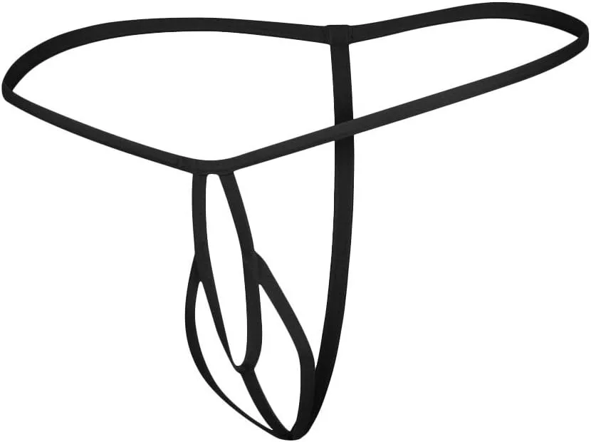 Sexy Mens Stretch Bulge Pouch Thong Bikini Briefs Underwear Underpants T-Back Tanga G-String Sexy Low Rise Bulge Thong