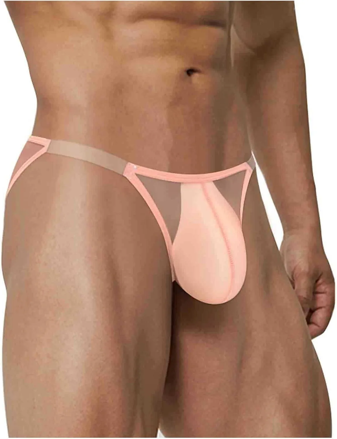 Sexy Underwear Briefs for Mens Low Rise Breathable Gays Panties U Bulge Pouch Bikini See Through Underpants for Mens
