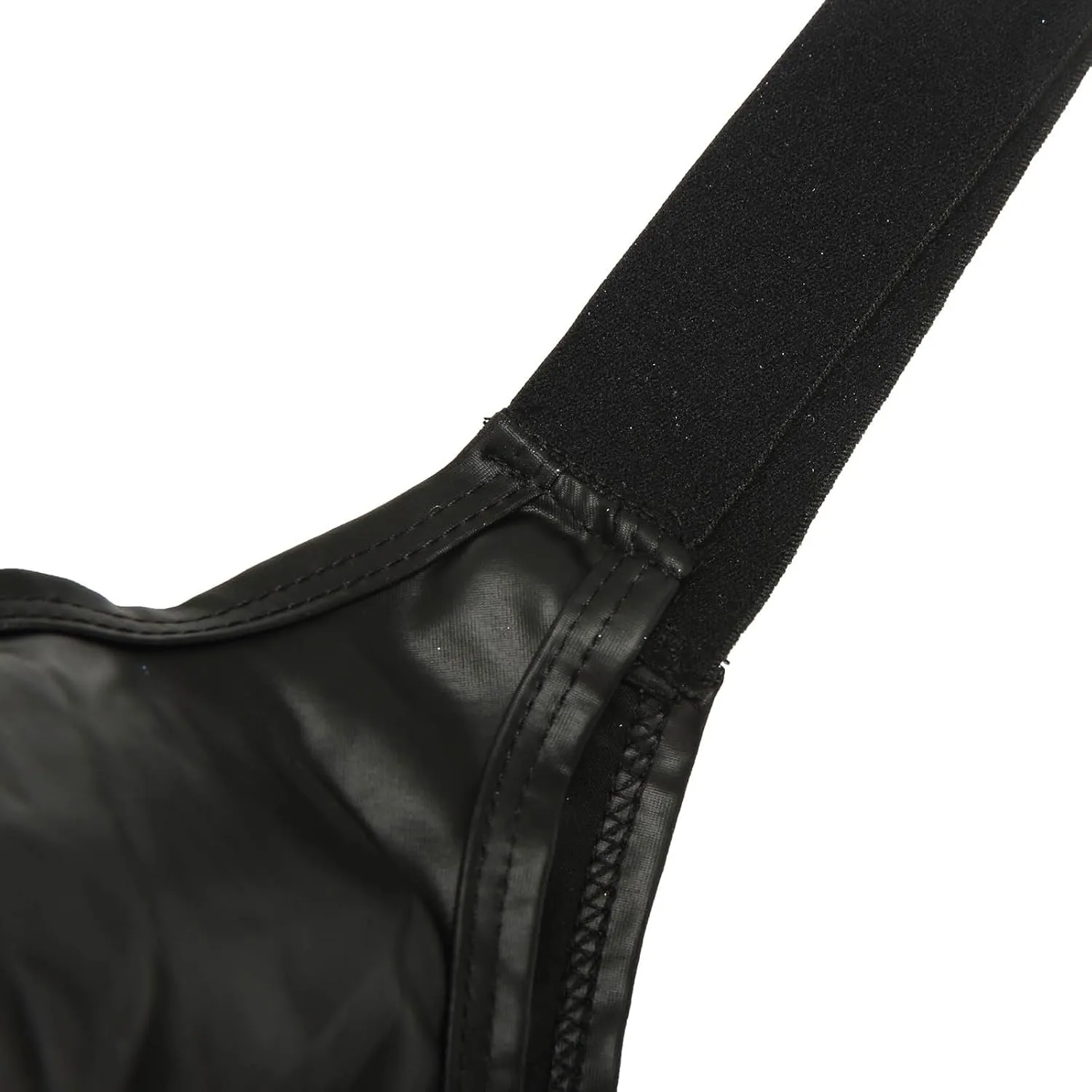 Sexy Underwear for Men Patent Leather Pouch G-String T-Back Thongs Hot Male Low Waist Cut Out Lingerie Briefs