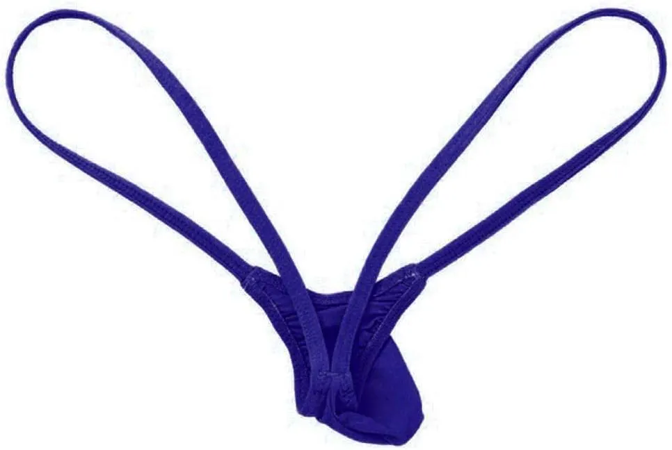Silky Bulge Pouch Briefs for Men Ice silk Low Rise Thong G-String Elephant Nose Sissy Panties Underpants Underwear