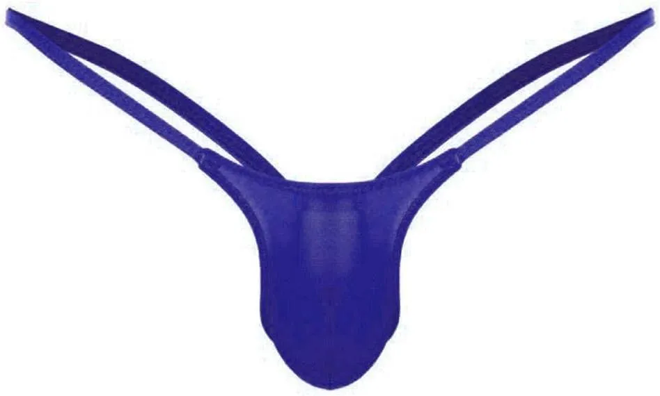 Silky Bulge Pouch Briefs for Men Ice silk Low Rise Thong G-String Elephant Nose Sissy Panties Underpants Underwear