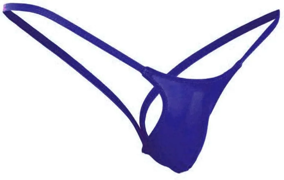 Silky Bulge Pouch Briefs for Men Ice silk Low Rise Thong G-String Elephant Nose Sissy Panties Underpants Underwear