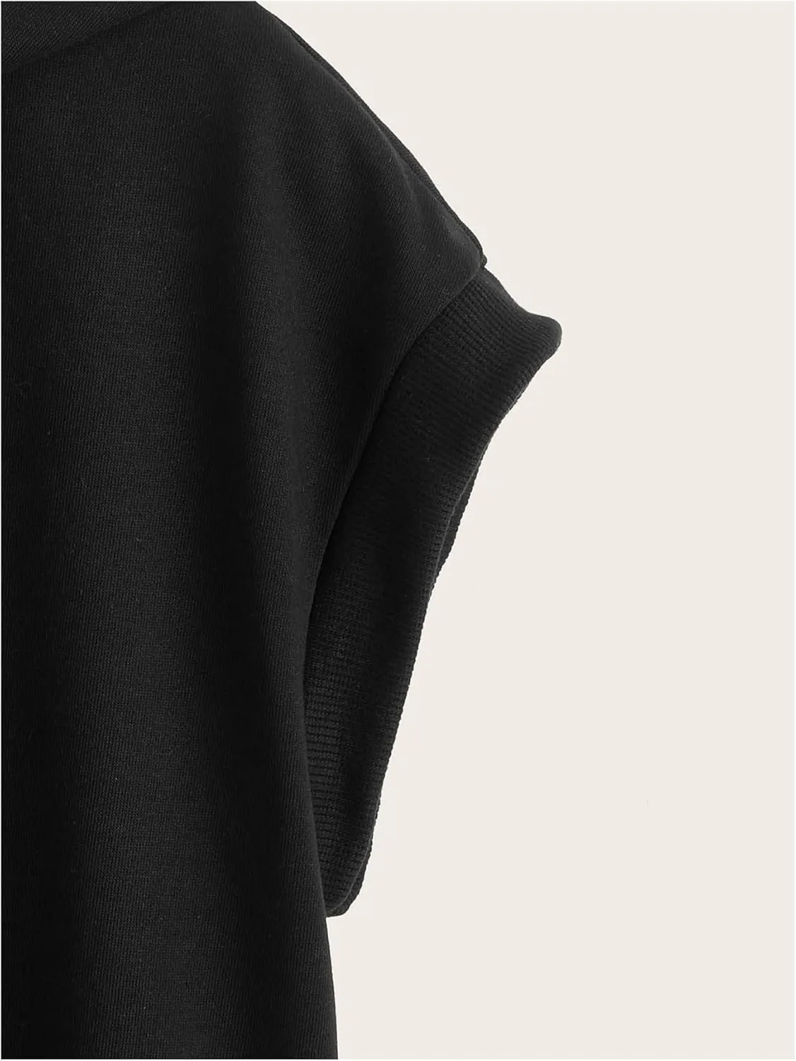 SweatyRocks Women's Sleeveless Zip Up Hoodies Tops Drawstring Casual Workout Sweatshirt Lightweight Jacket Vest with Pocket