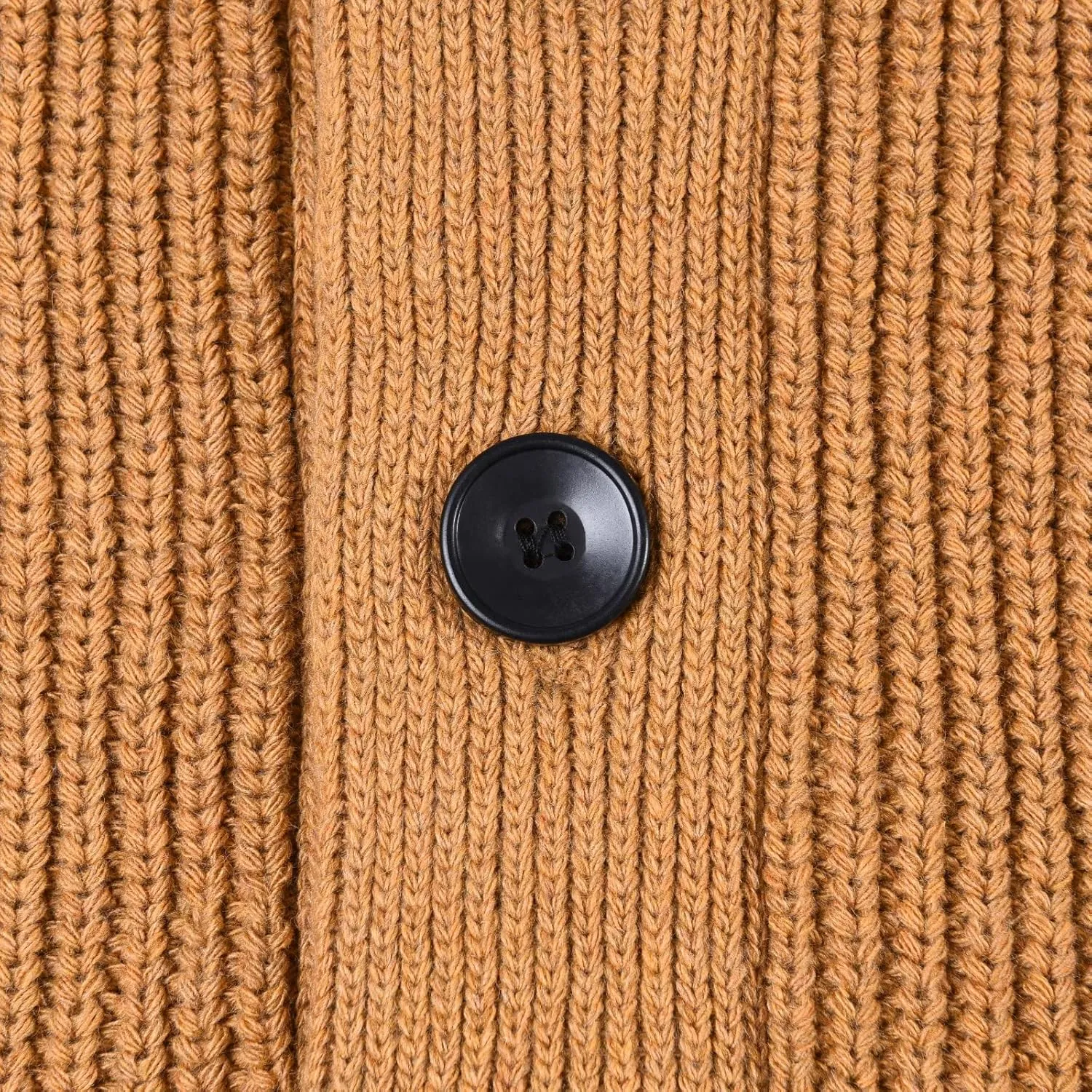 VOBOOM Men's Knitwear Button Down Shawl Collar Cardigan Sweater with Pockets