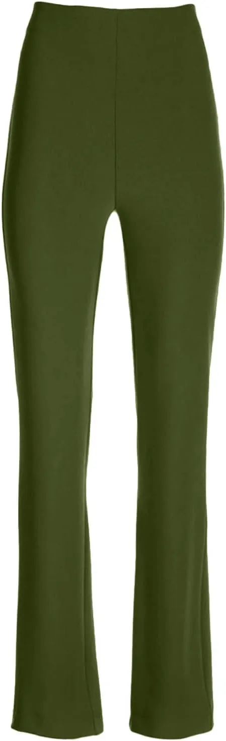 Women High Waist Pull-On Dress Pants Tummy Control Yoga Legging Trousers Business Casual Office Suit Pants for Work