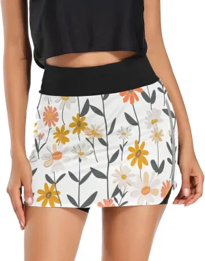 Women Tennis Skirts Golf Athletic Activewear Skorts with Pockets Summer Mini Skirt Shorts for Workout Running Hiking