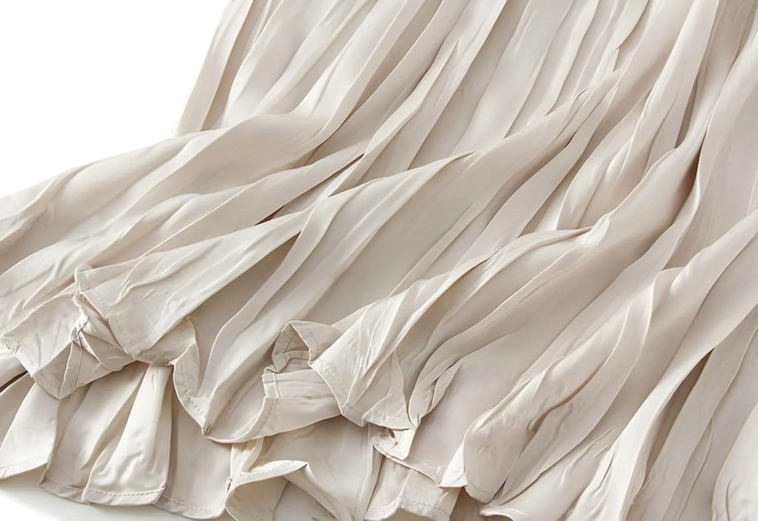 Women's Pleated Skirt Elegant A-Line High Waist Crinkled Midi Skirts Casual Summer Outfits