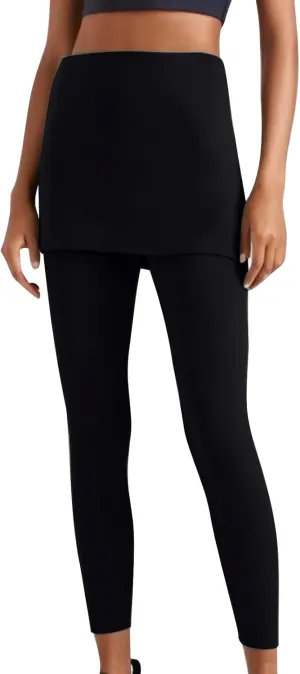 Womens Tennis Skirted Leggings Casual Workout Yoga Pants Golf Skapri with Skirts Activewear Joggers Active Skort
