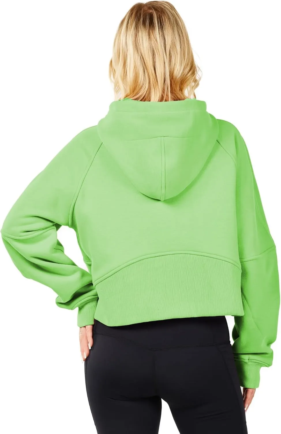 Workout Hoodies for Women Half Zip Fleece Lined Pullover Long Sleeve Crop Tops Sweater Thumb Hole