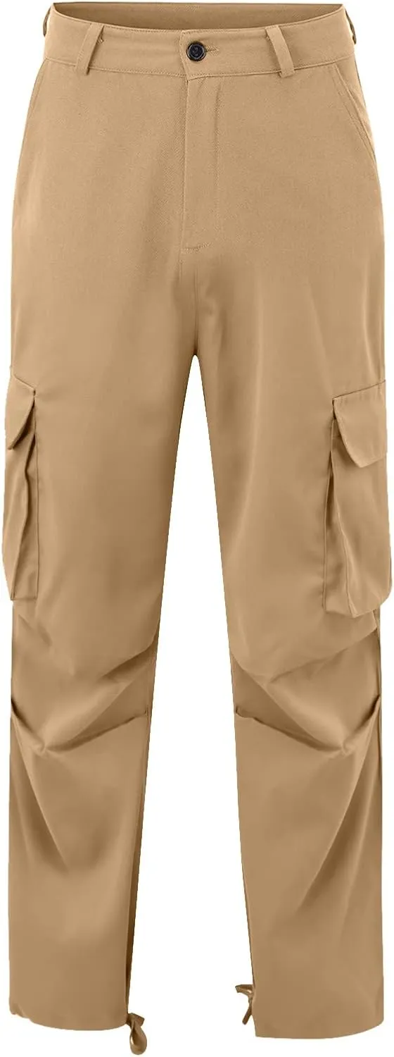 XUNRYAN Cargo Pants Mens Loose Fit Sweatpants Lightweight Joggers Workout Athletic Running Pants Long Trousers Activewear