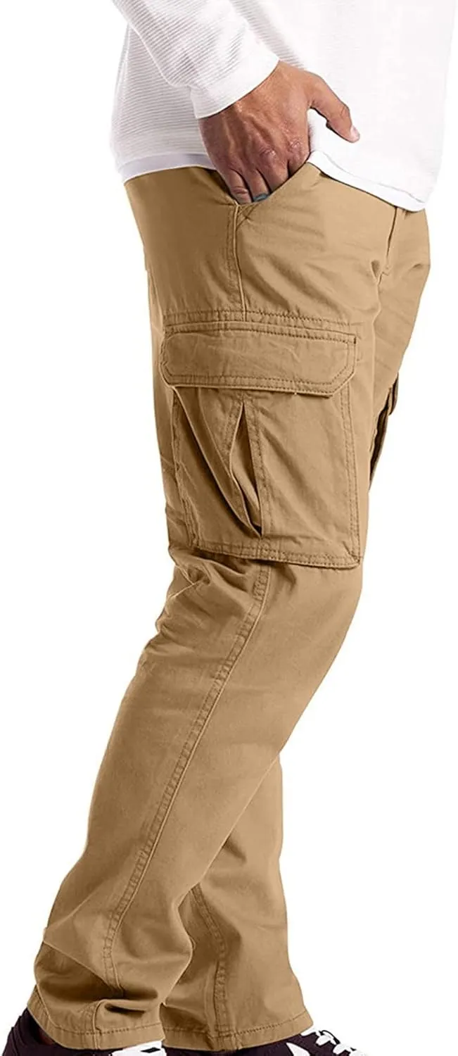 XUNRYAN Cargo Pants Mens Loose Fit Sweatpants Lightweight Joggers Workout Athletic Running Pants Long Trousers Activewear